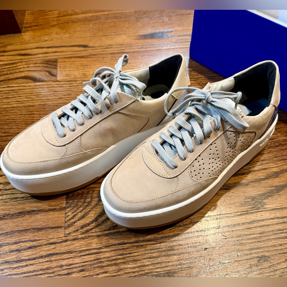 P448 EMPIRE - Neutral Beige Platform Sneakers EU Size 37 - Picture 2 of 15